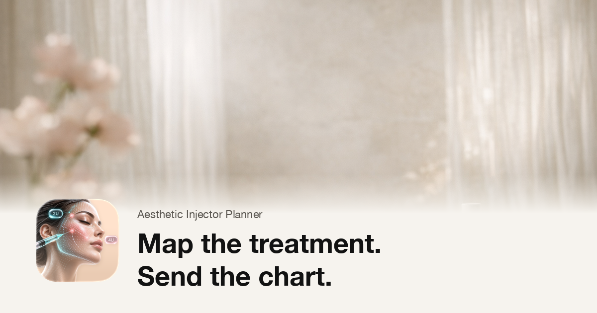 Charting Injector Face Aesthetic Injector Planner | Professional Facial Mapping & Charting